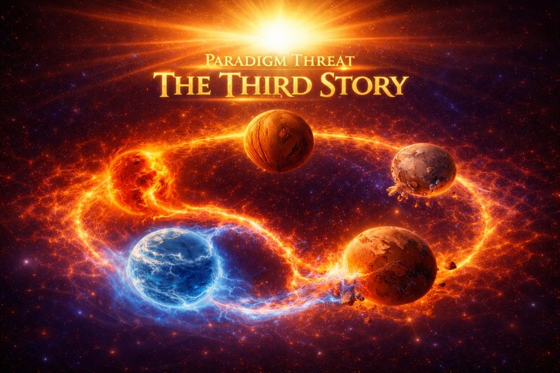Paradigm Threat: The Third Story — timeline book illustration