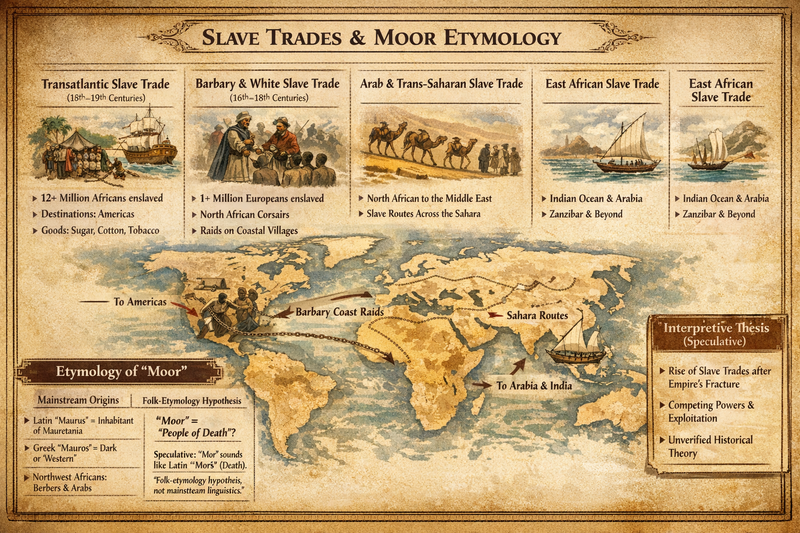 Slave trades and Moor etymology