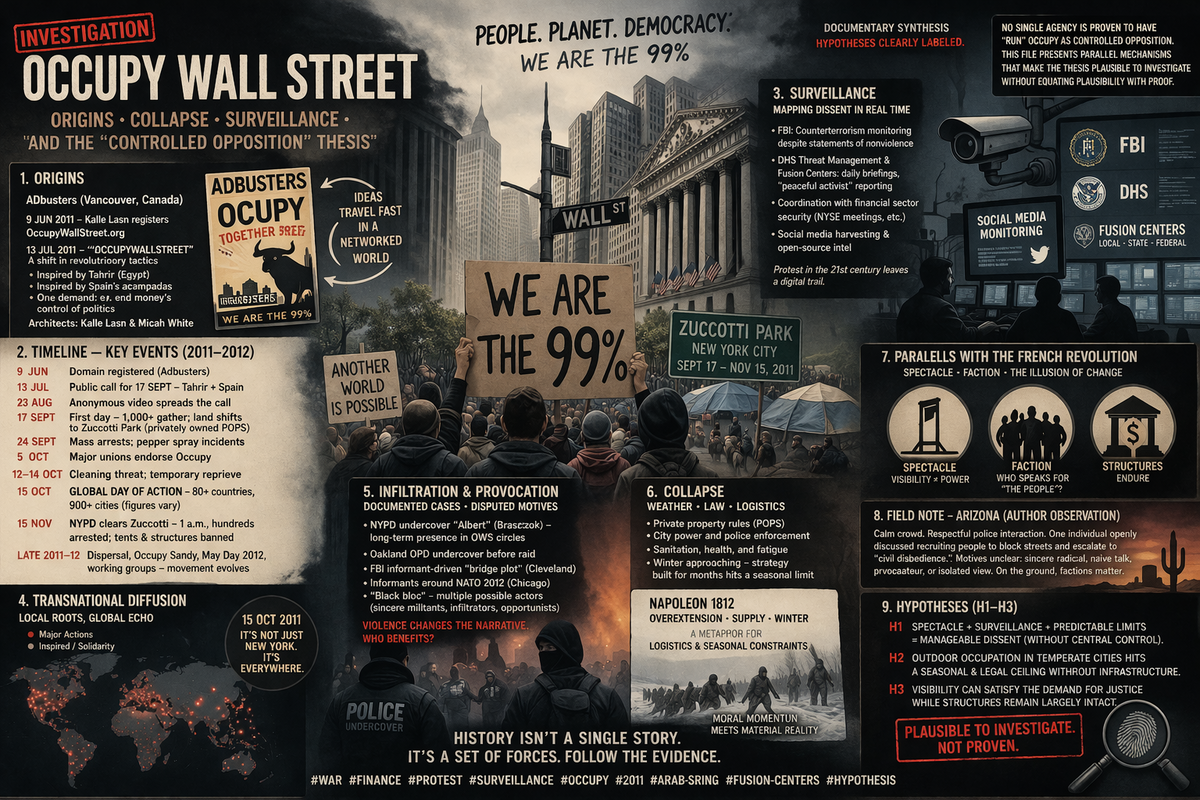 Occupy Wall Street — investigation header graphic