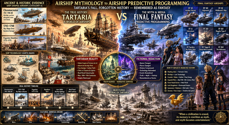 Ship-shaped airships through the ages — Clonmacnoise to Pugachev, Category A vs B, buried fleets