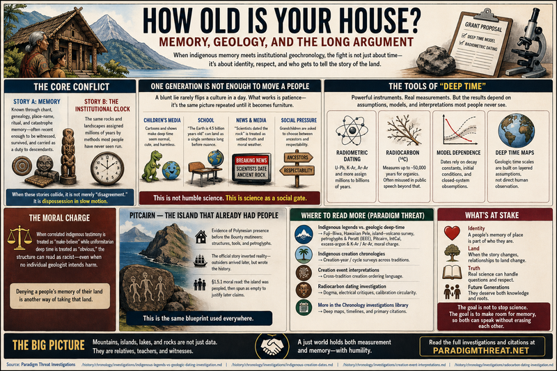 How old is your house? — memory, geology, and the long argument (lead figure)