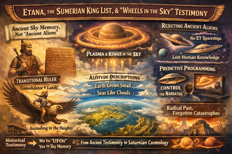 Etana Sumerian King List Saturnian Investigation