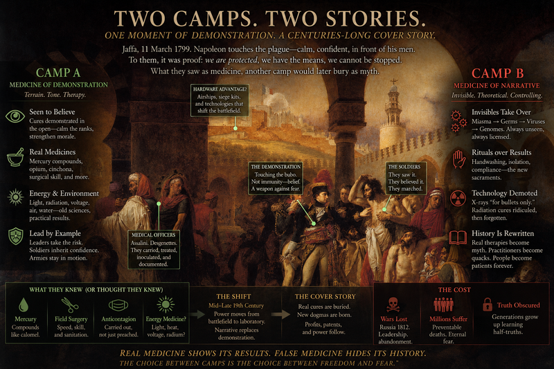 Napoleon corpses — dry Egypt, Siberia, captured medicine (article lead)