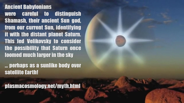 Authors such as N. A. Morozov and Immanuel Velikovskysuggested that ancient cultures may have viewed Saturn as a sun-like body
