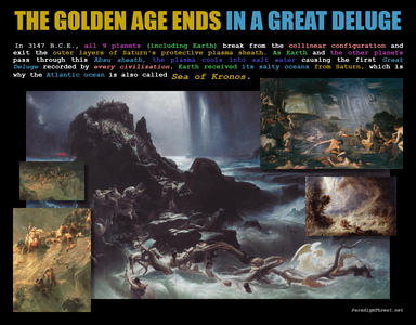 The Golden Age ends in a Great Deluge