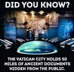 The Vatican Apostolic Archive has been estimated to contain 85 kilometres (53 mi) of shelving,with 35,000 volumes in the selective catalogue alone.