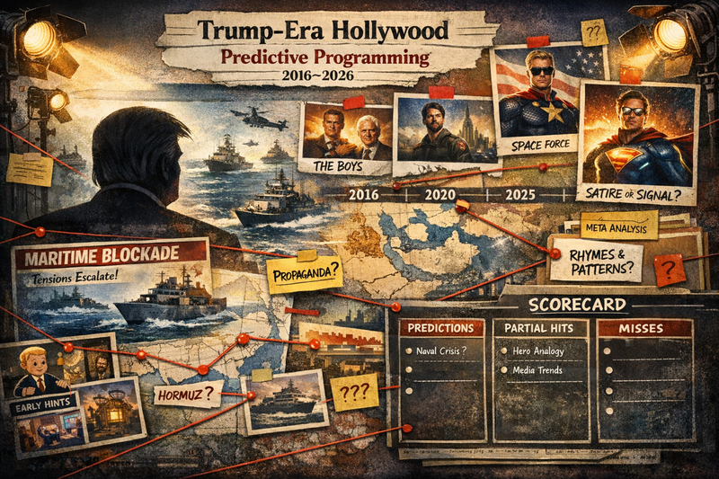 Trump-era Hollywood — predictive programming investigation (cover)