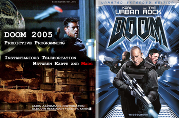 The movie Doom 2005 demonstrates an  between  and .